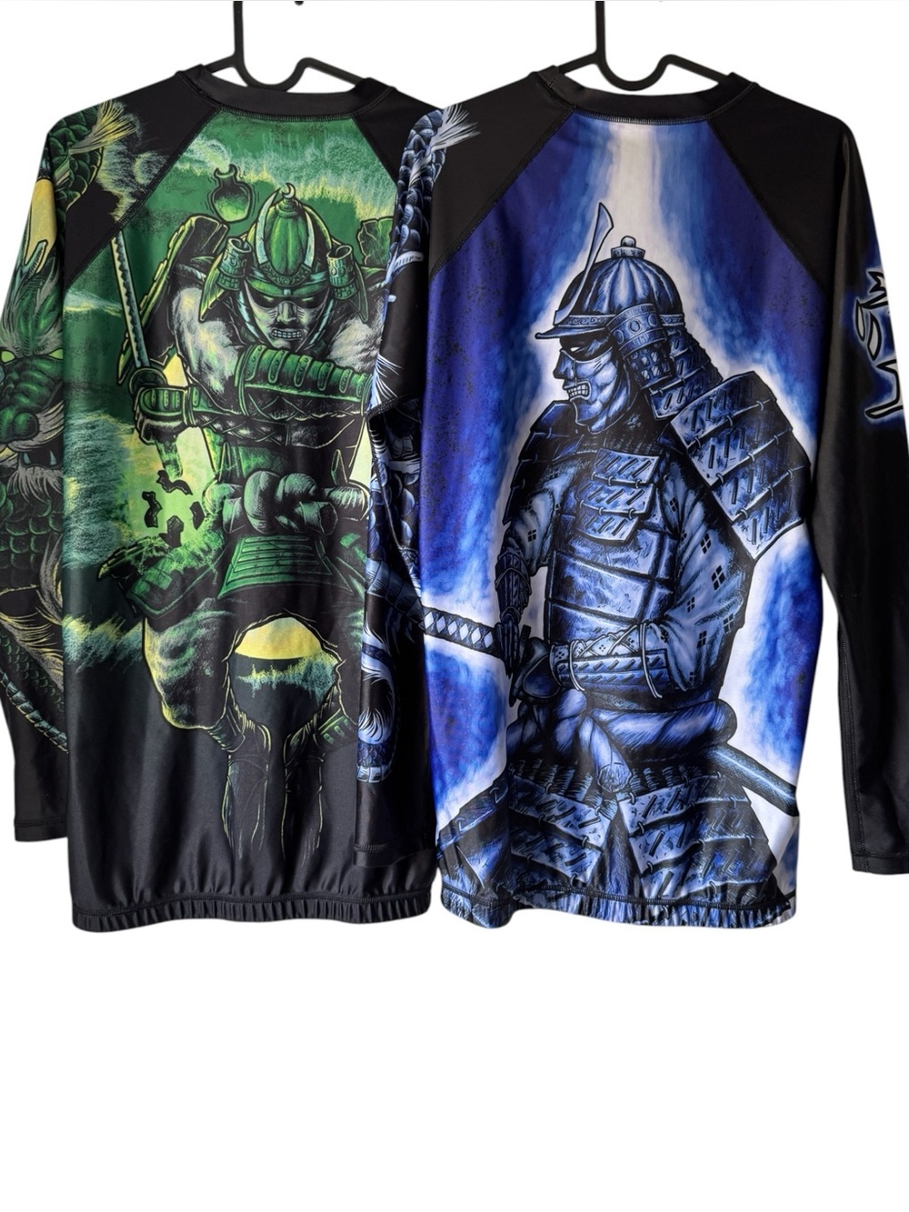 Raven Fightwear Four Samurai Long Sleeve Rash Guards, Bundle of 2, Size M Tall